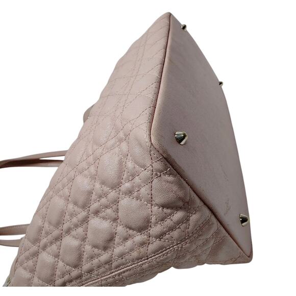 Christian Dior Panarea Tote Coated Pink Canvas - Picture 5 of 8